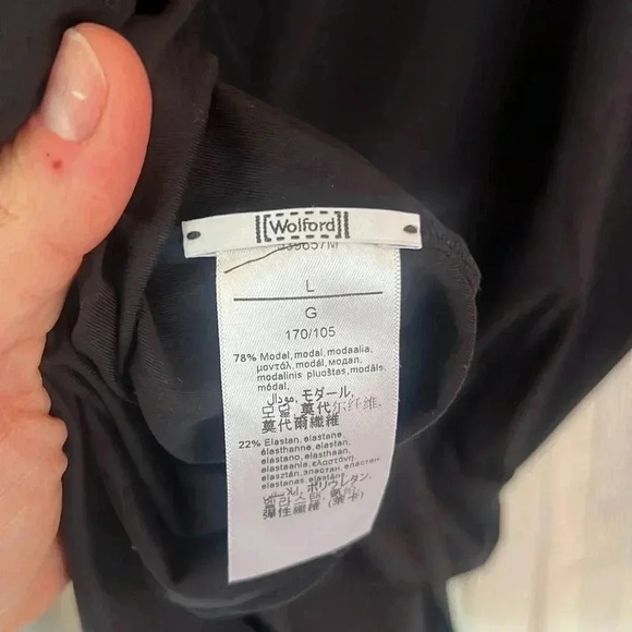 Wolford Black dress Coleman sleeve size L Excellent condition, beautiful dress - Picture 6 of 10